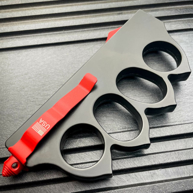 US 1918 Trench Knuckle OTF Red | BLADE ADDICT