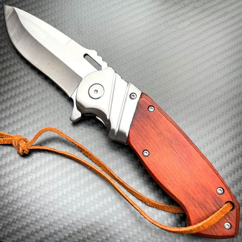 8 ELK RIDGE RAINBOW BLADE ASSISTED CAMPING POCKET KNIFE (ER-A008RB)