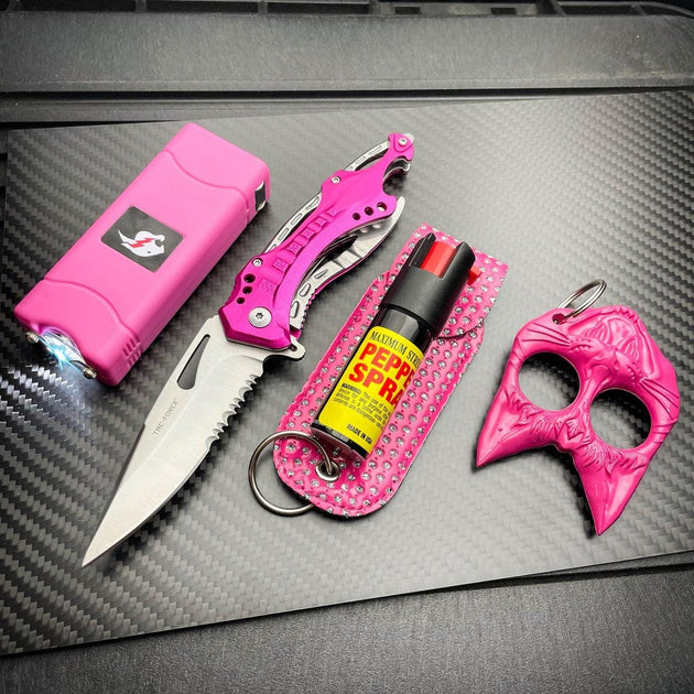 Pink Ladies Self Defense Set | BLADE ADDICT