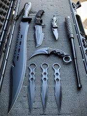 8PC BLACK REAPER TACTICAL KNIFE SET | BLADE ADDICT