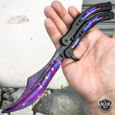 CSGO BALISONG BUTTERFLY KNIFE RAINBOW SPECTRUM TRAINER - MEGAKNIFE