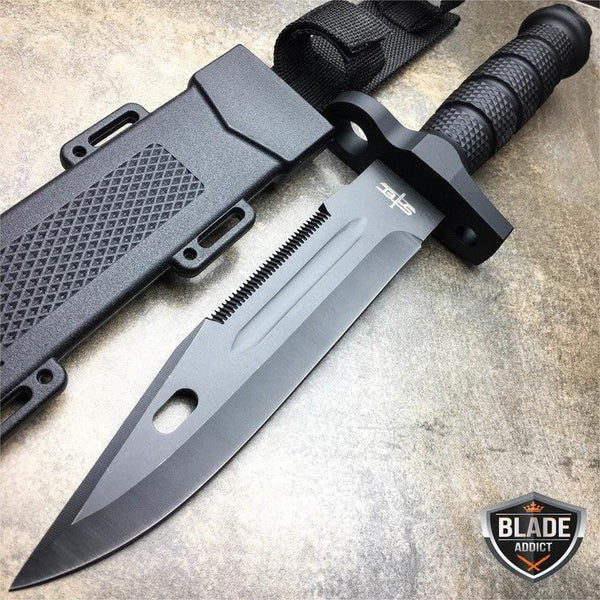  US Army Sawback Combat Heavy Fixed Blade HUNTING Tactical Sharp  Blade Cuchillo Militar G10 Mango 0.197 in de espesor : Todo lo demás