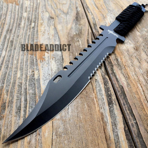 14 Hunting Survival Knife RAMBO Combat Tactical Stainless Knives  6080-145SL