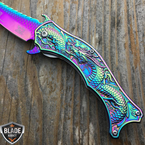 Tac Force 9 Folding Pocket Knife Mirror Rainbow Color Flipper A/O - 8 –  Atlantic Knife Company