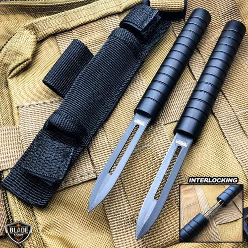 6pc Naruto Kunai Tactical Combat Ninja Hunting Throwing Knife Set + Leg  Sheath