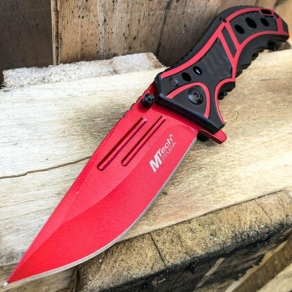 MOON KNIVES MTech USA Purple Blade Hunting Camping Tactical Rescue