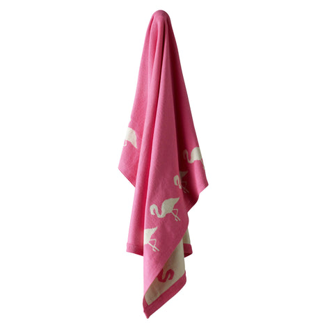 Cotton Baby Blanket - Pink Flamingo