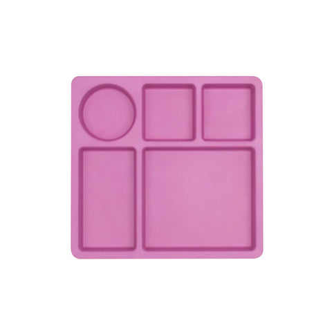 Bobo & Boo Divided Plate - Flamingo Pink