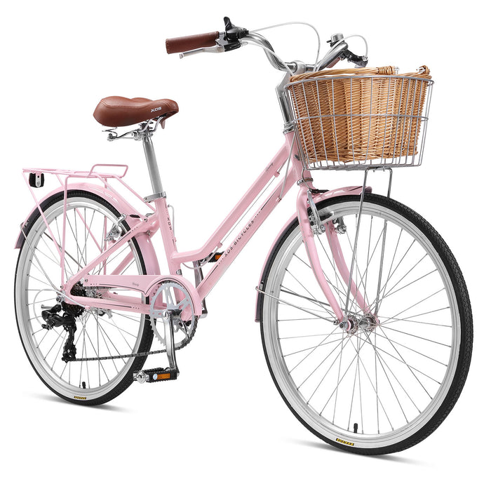 pink retro bike