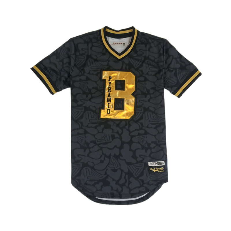 gold and black baseball jersey