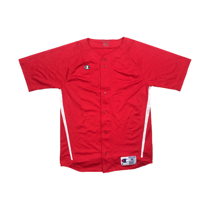 champion baseball jersey red