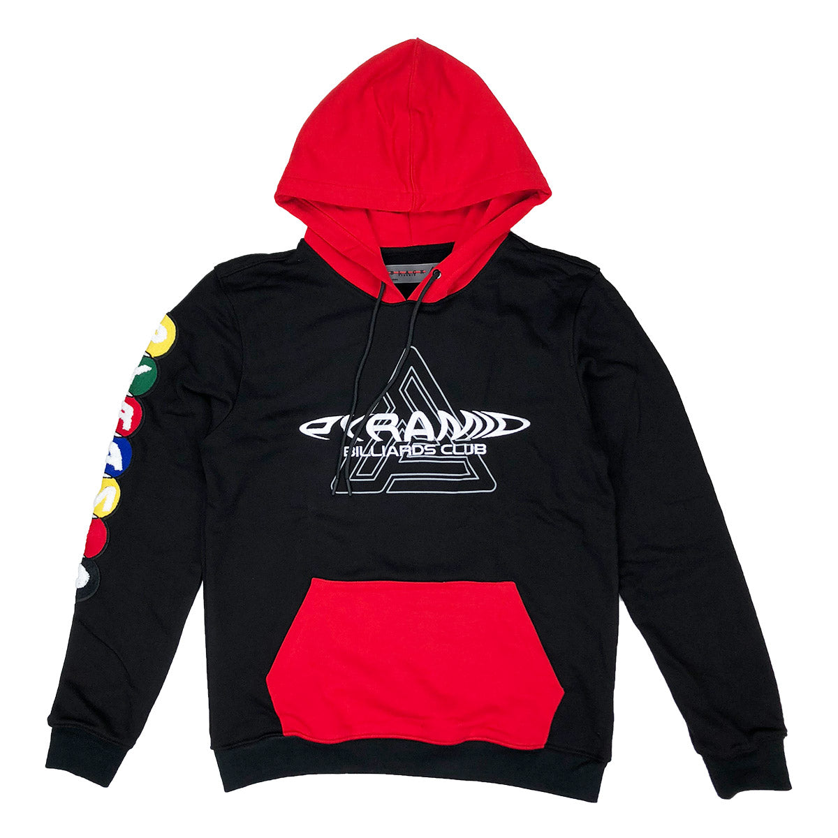 black pyramid red hoodie