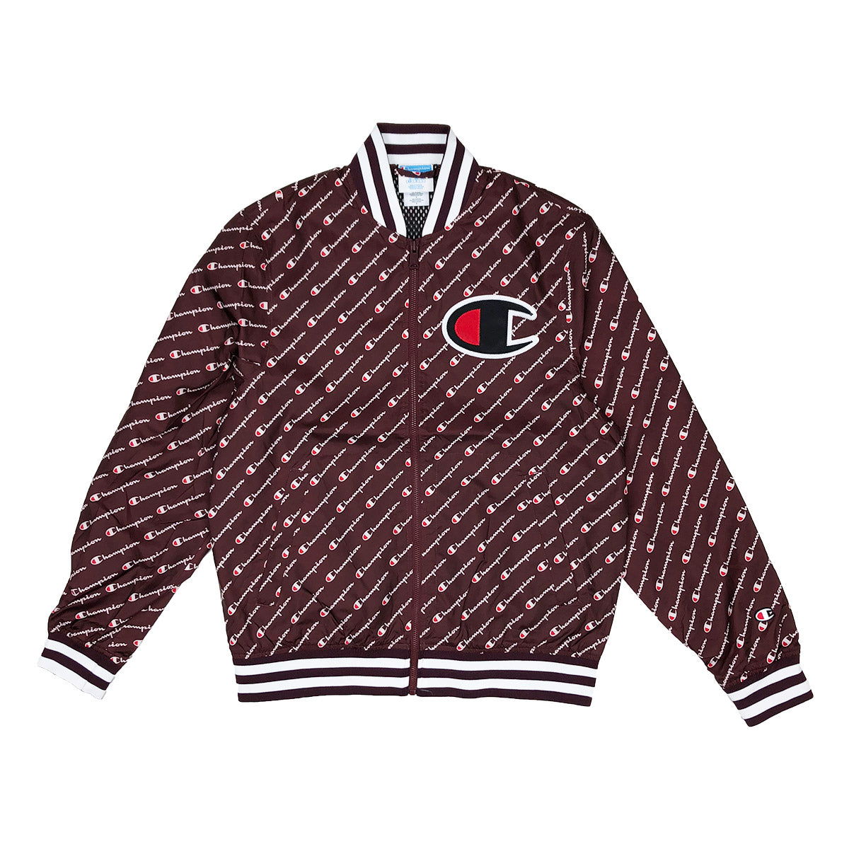 maroon champion windbreaker