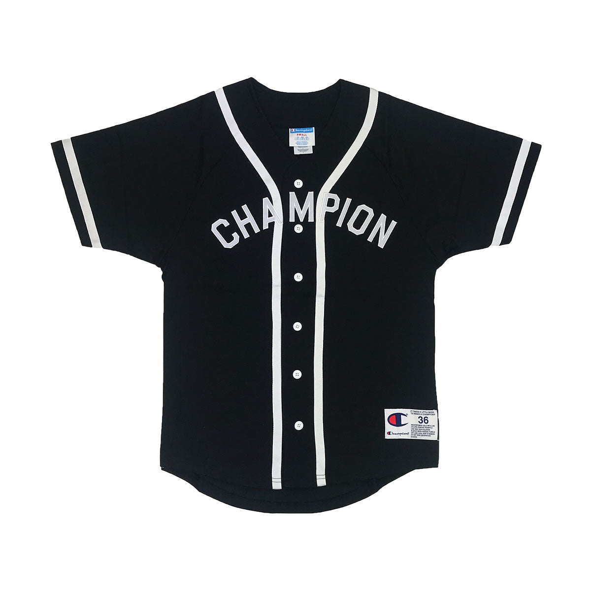 champion baseball jersey black