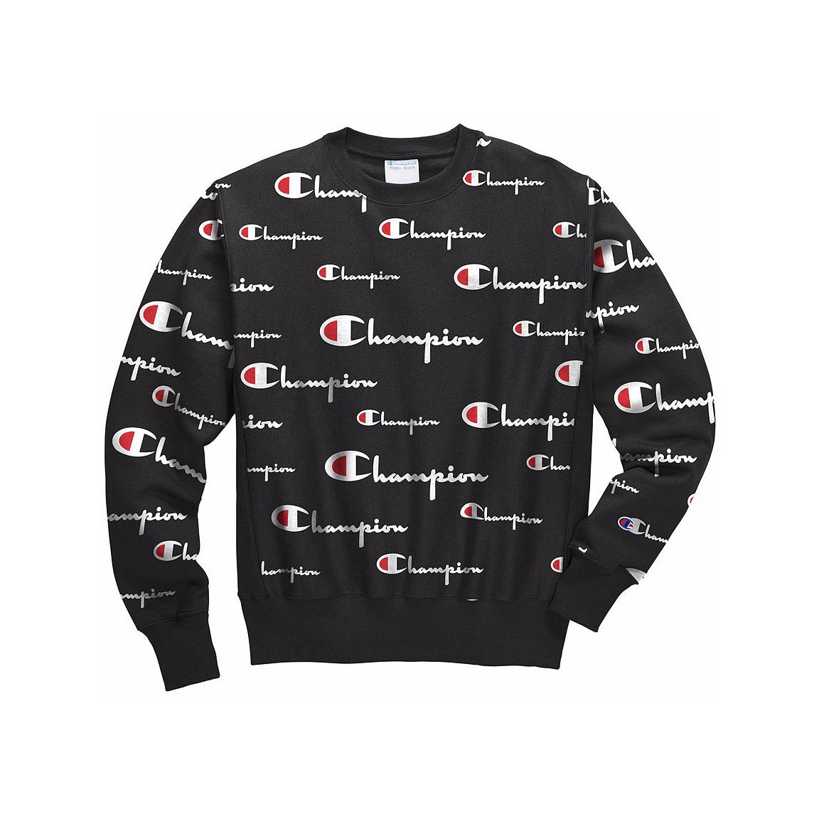 champion all over print crewneck