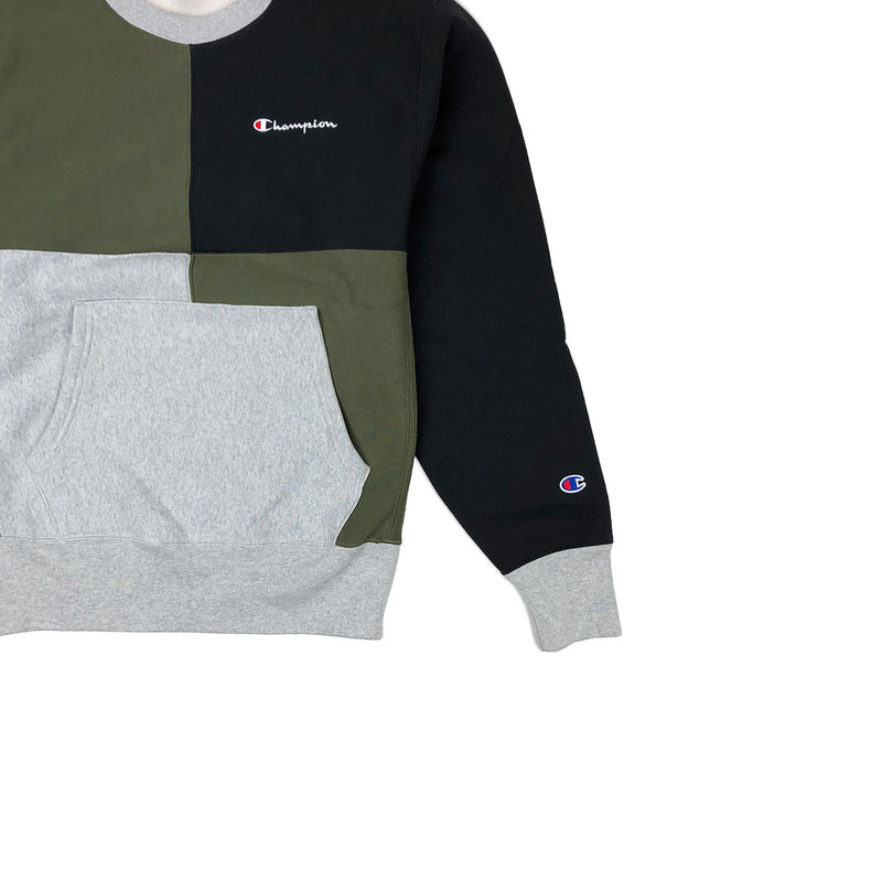 champion colorblock crew neck sweatshirt