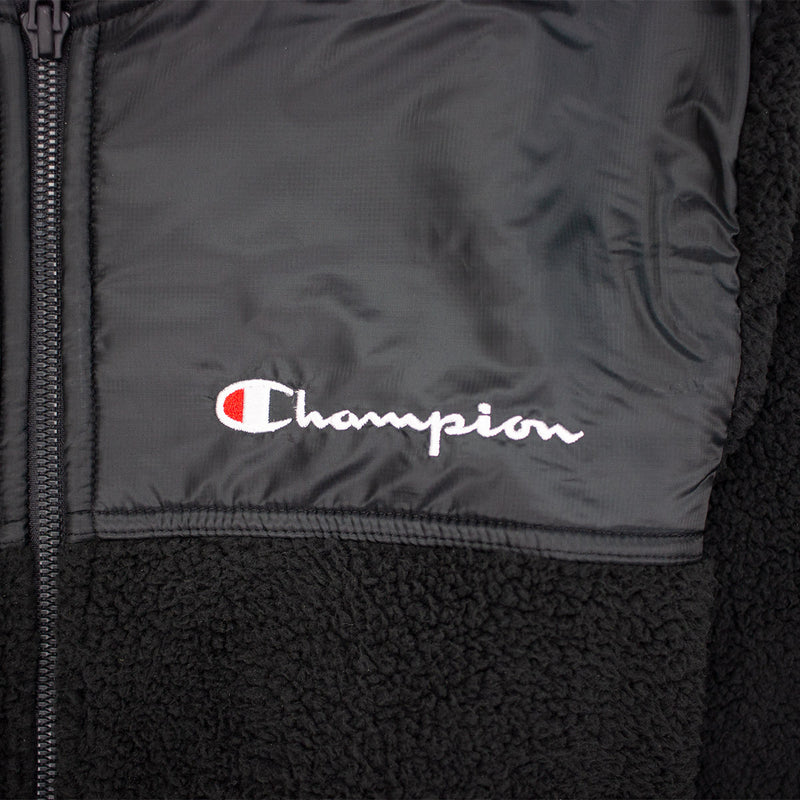 champion men's sherpa baseball jacket