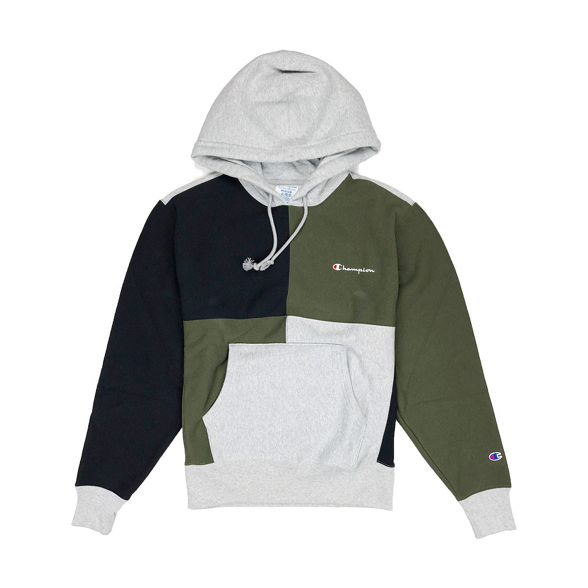 champion reverse weave hoodie hiker green