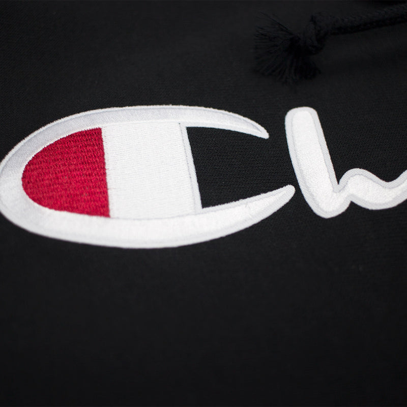 champion reverse weave international chain script hoodie