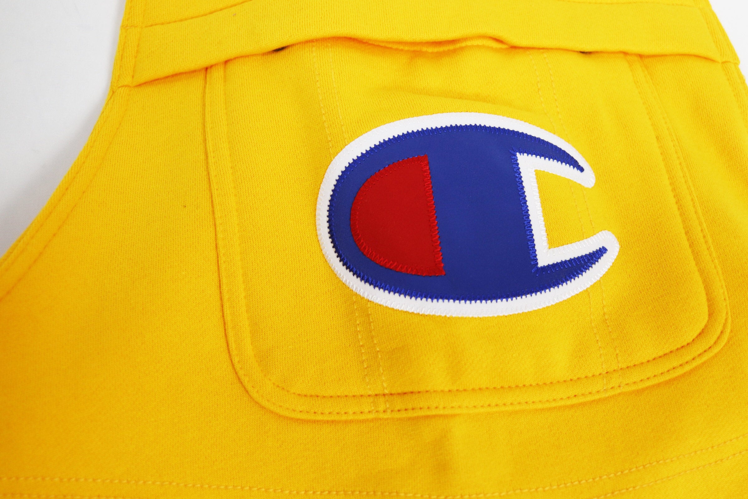 champion overalls mens yellow