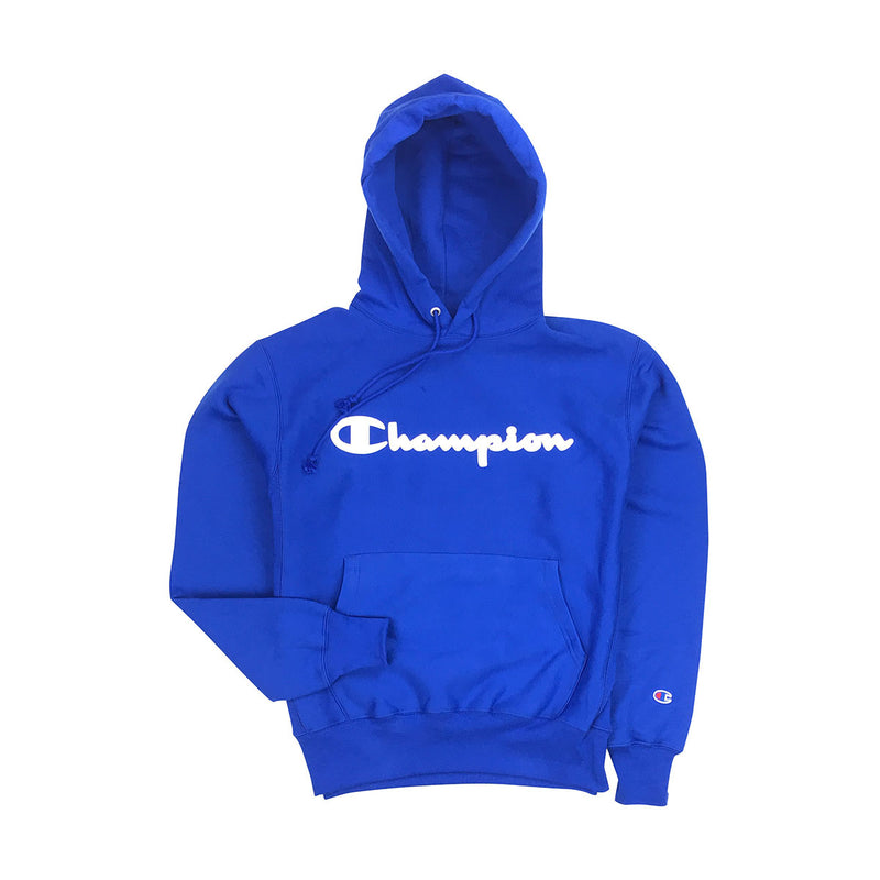 blue champion pullover hoodie