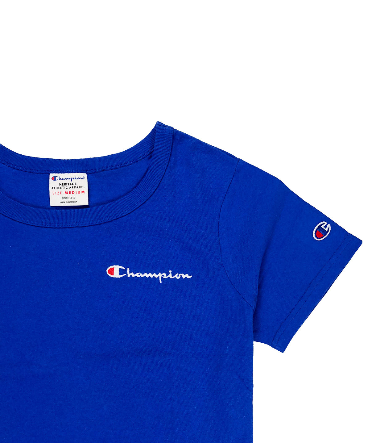 champion shirt womens blue