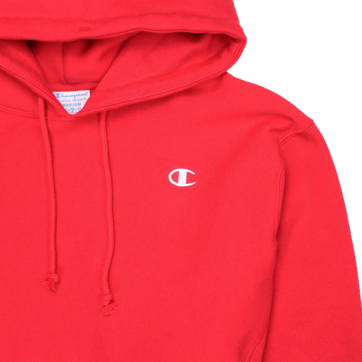 champion red spark hoodie