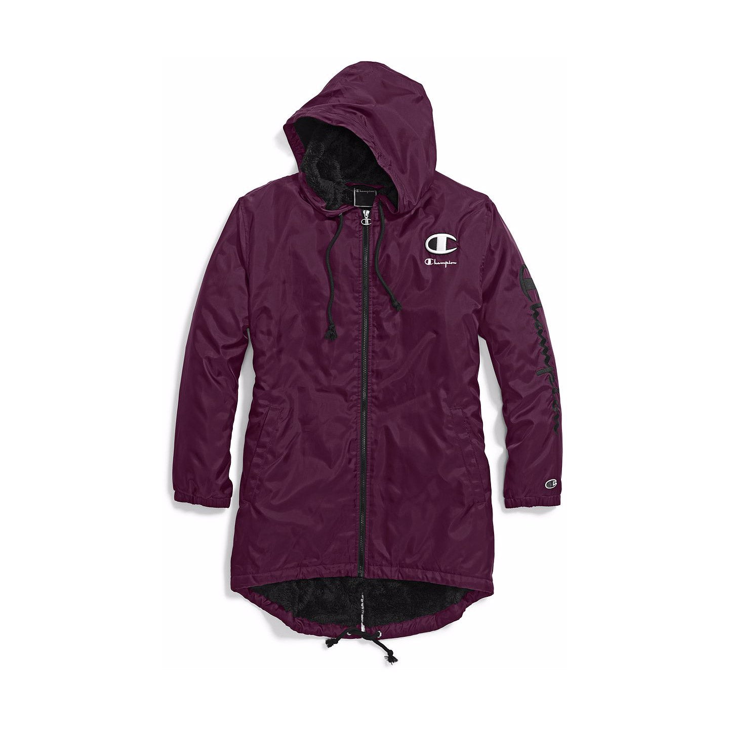 champion windbreaker womens purple