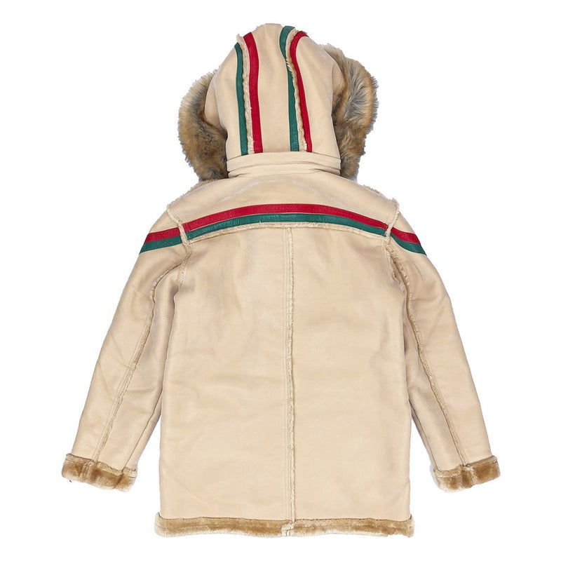 jordan craig tuscany striped shearling jacket