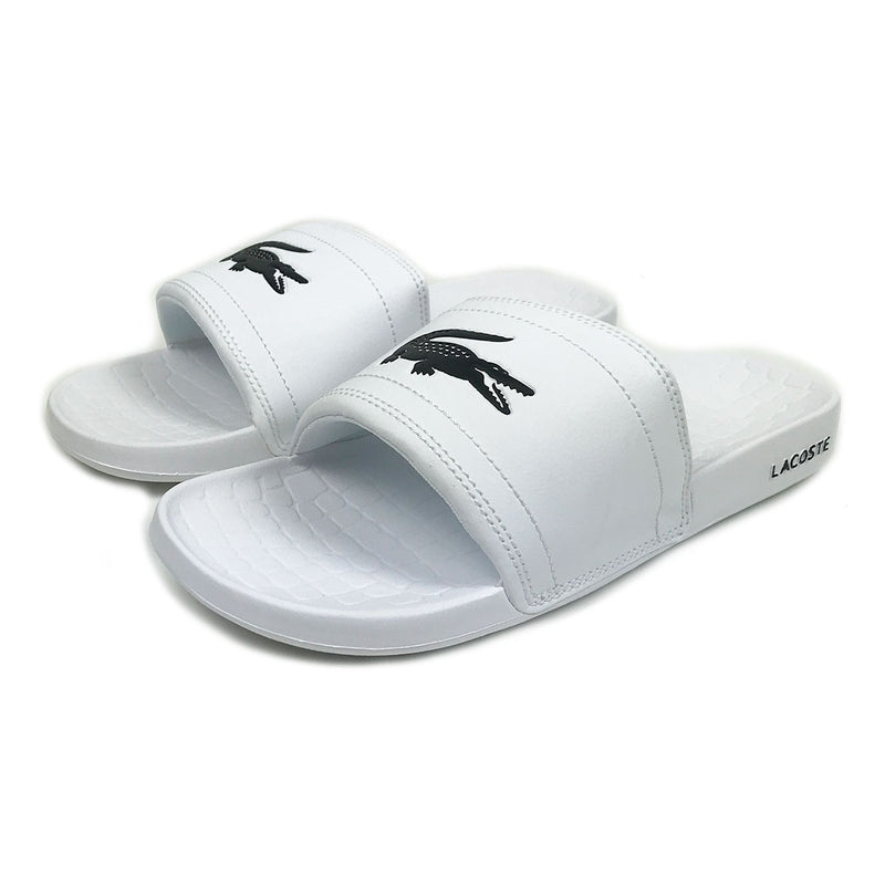 lacoste fraisier slides white