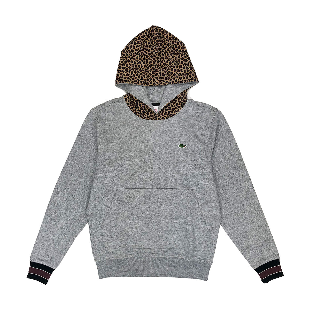 Lacoste Live Men's Leopard Print Hood Fleece Sweatshirt – Premier VII