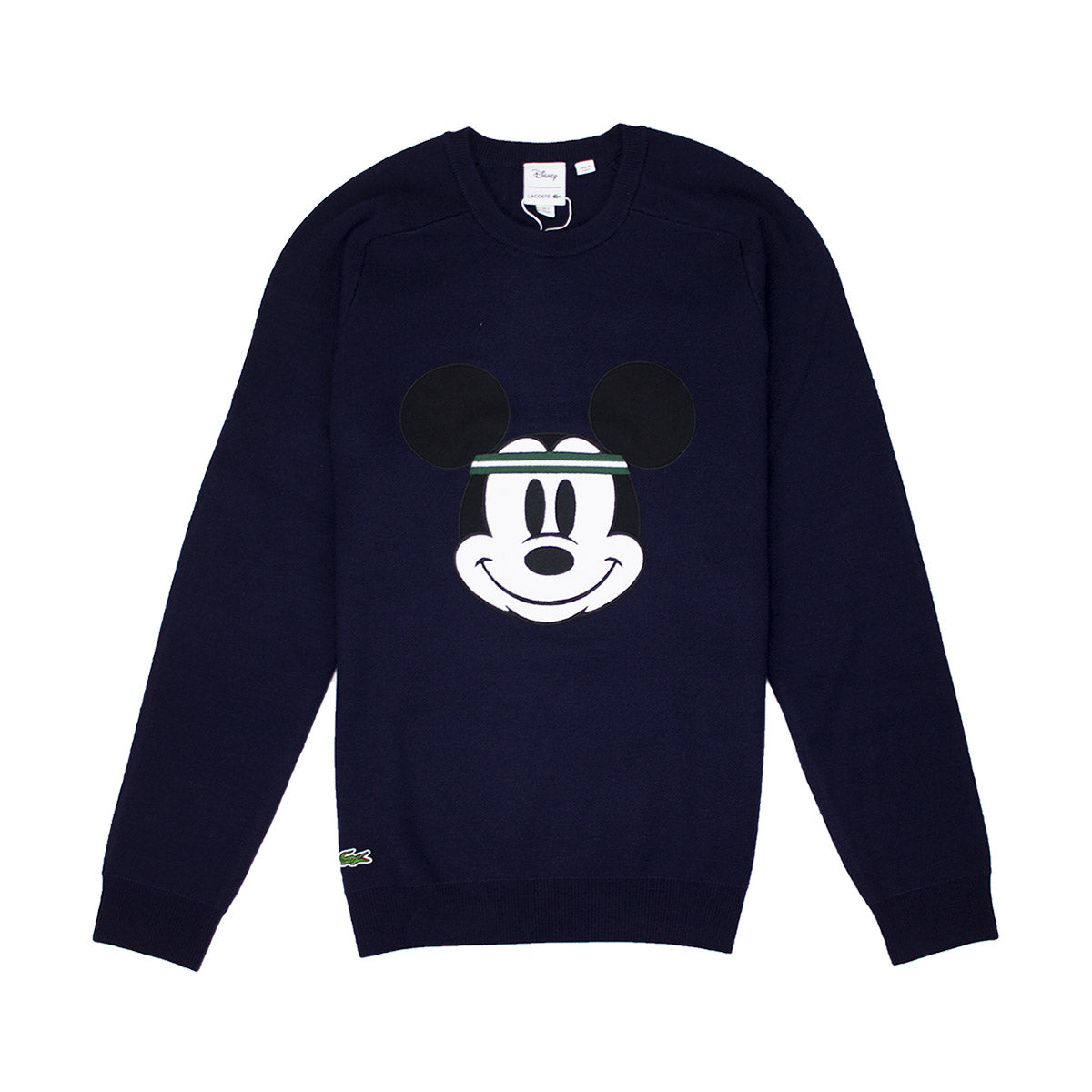 Lacoste Men's Crew Neck Disney Mickey Embroidery Interlock Sweater ...