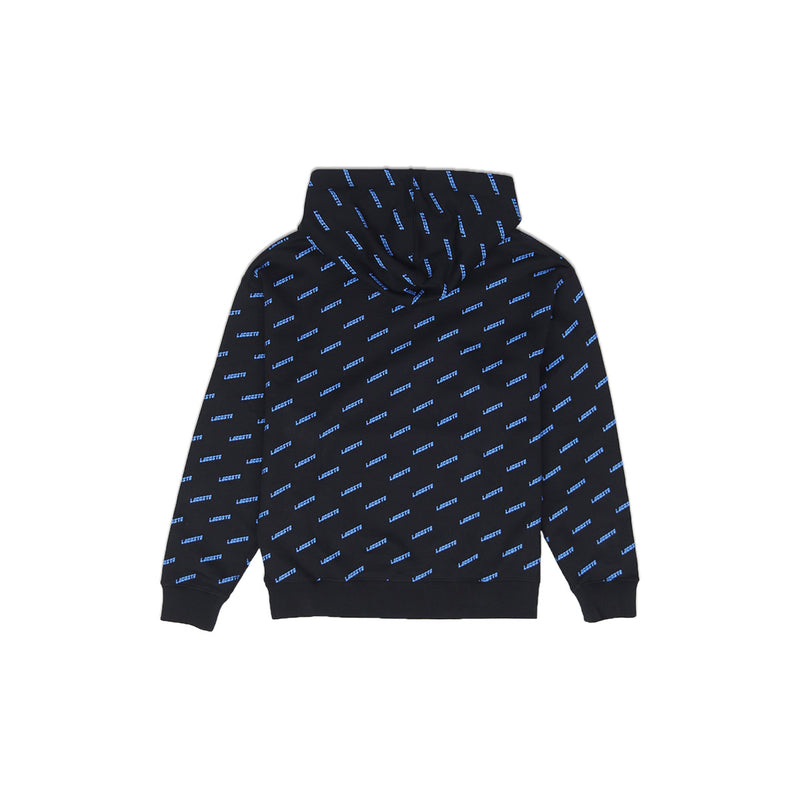 lacoste all over print hoodie