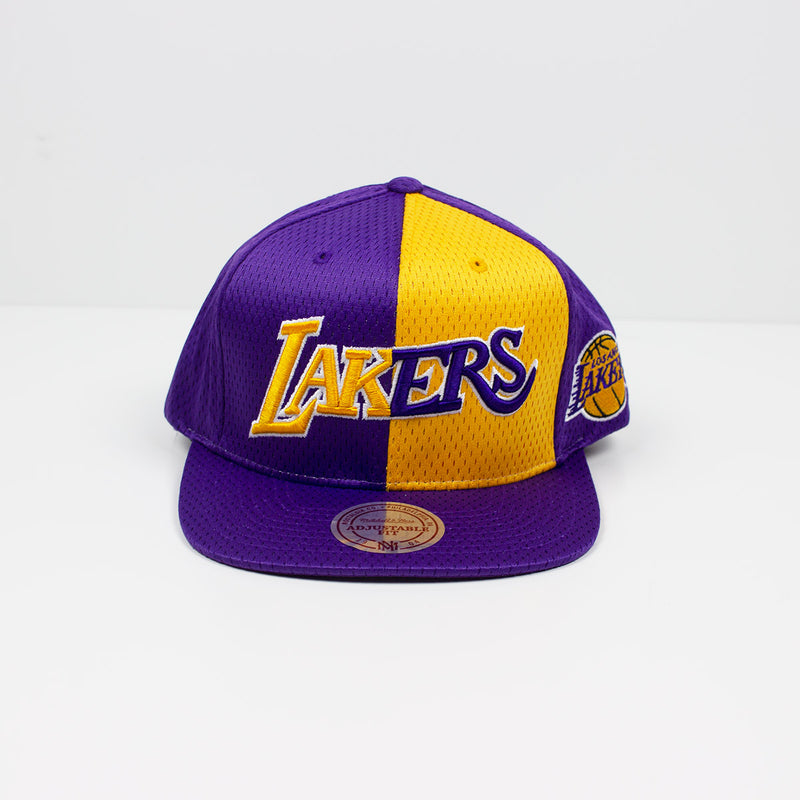 Mitchell Ness Los Angeles Lakers Division Mesh Snapback Hat Premier Vii