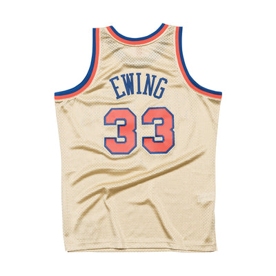 gold patrick ewing jersey