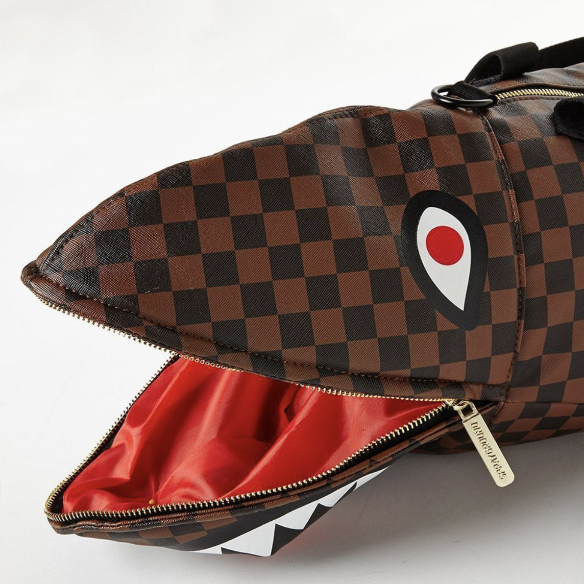 sprayground sharks in paris duffel