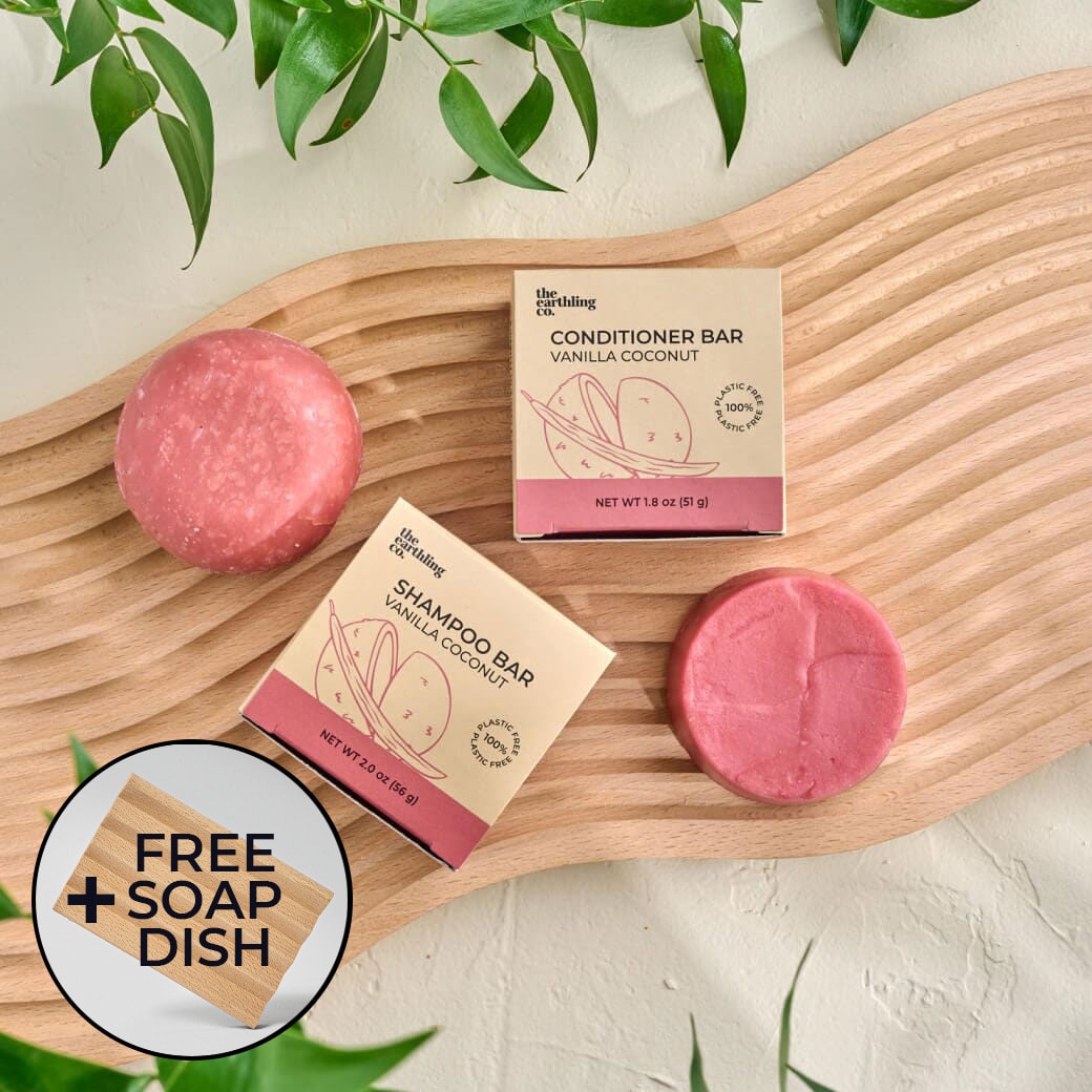 The Earthling Co. Soap and Shampoo Bars + Free Soap Dish