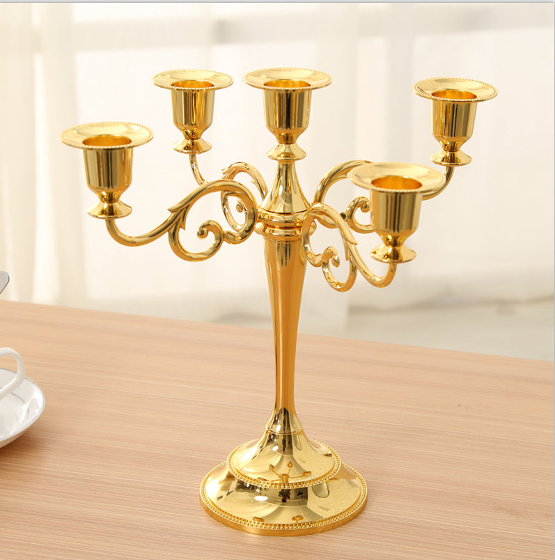 gold candle stand