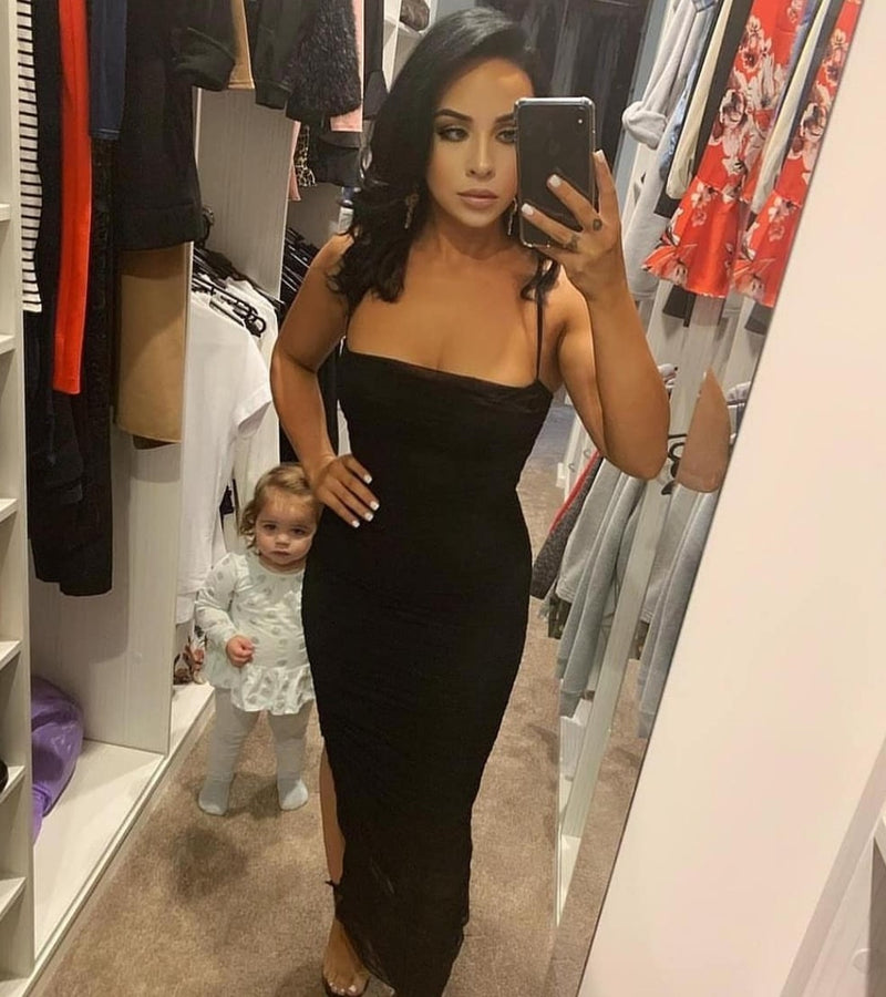 fornarina black dress