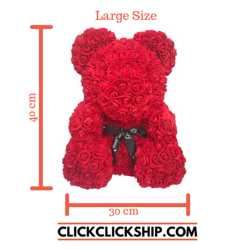 small rose teddy bear