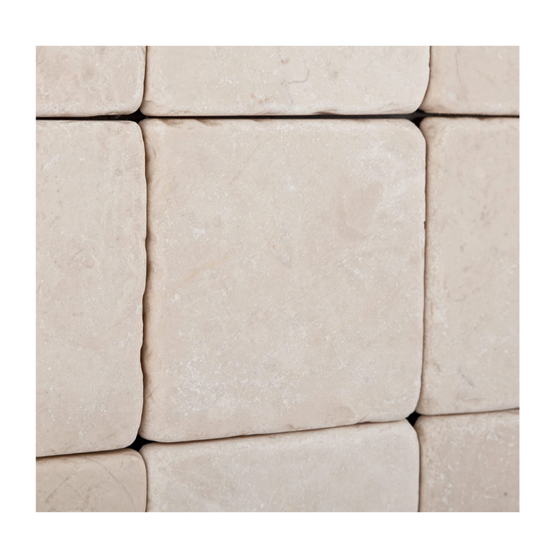 Crema Marfil 4x4 Square Mosaic Tile - Badget Marble
