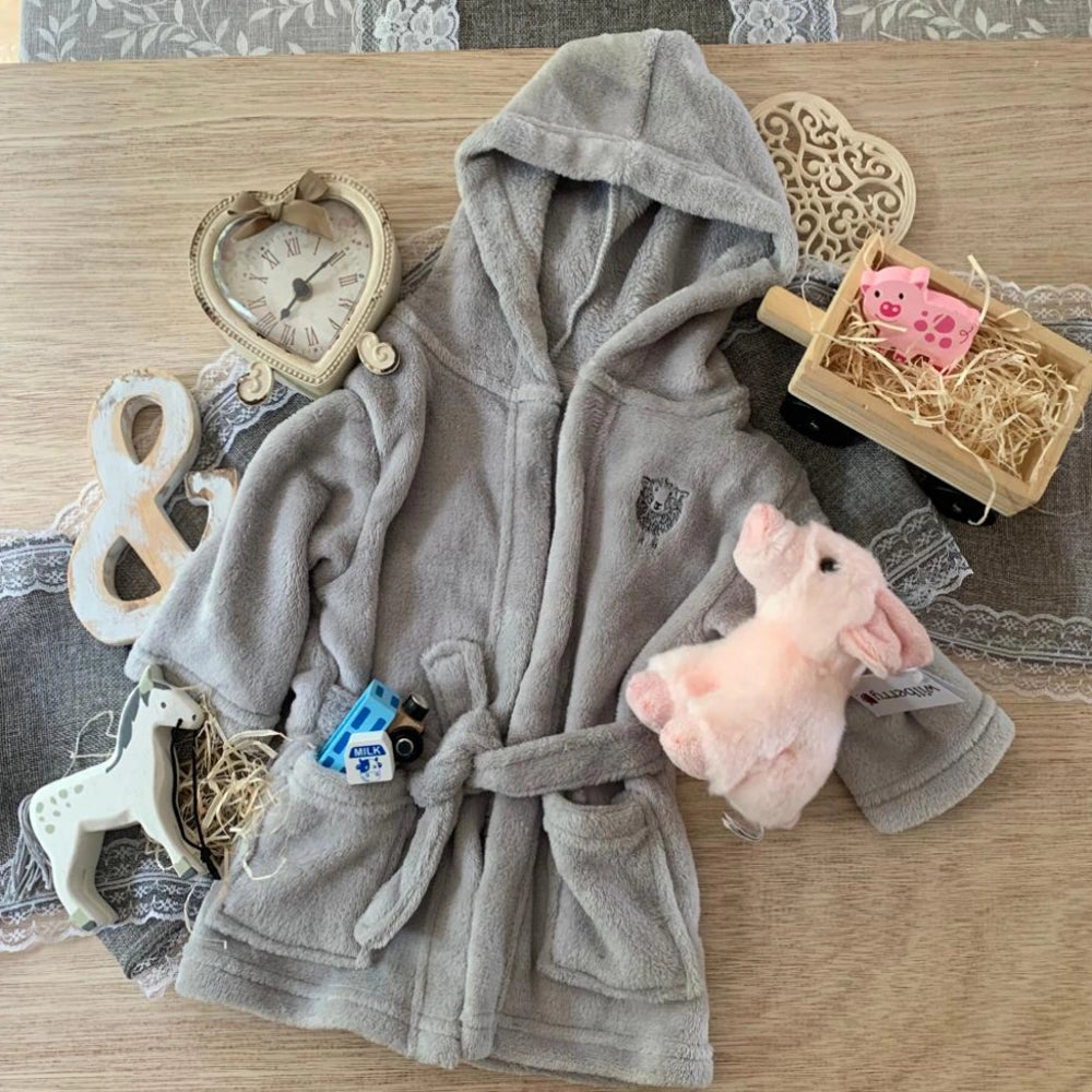 Snuggaroo Kids Soft Fleece Hooded Dressing Gown 5-14 Years – Avenue 85