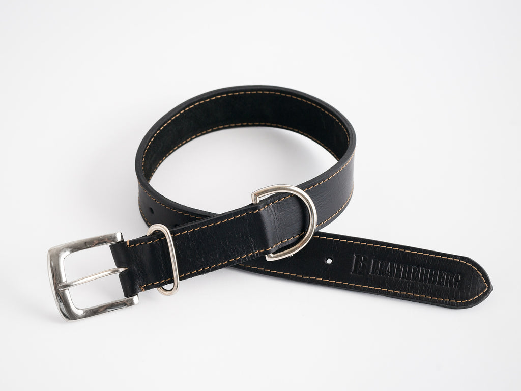 Leatherberg® Leather Dog Collar Brown 