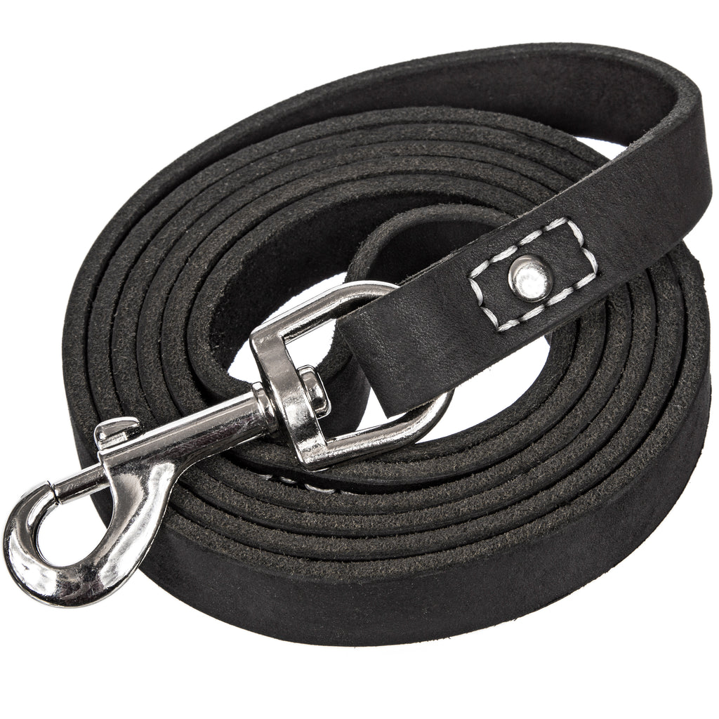 6 ft leather leash