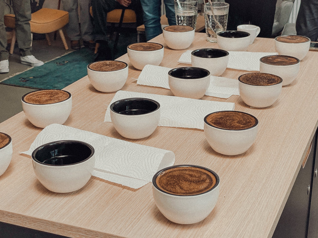 Cuppping in der mehrwert kaffee Manufaktur