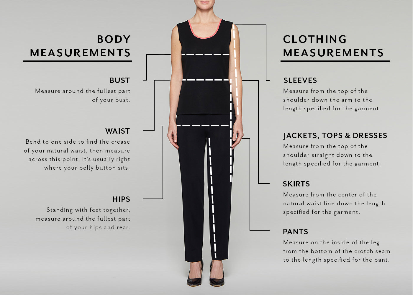 Basic Body Measurement Chart - Body Measurement Info