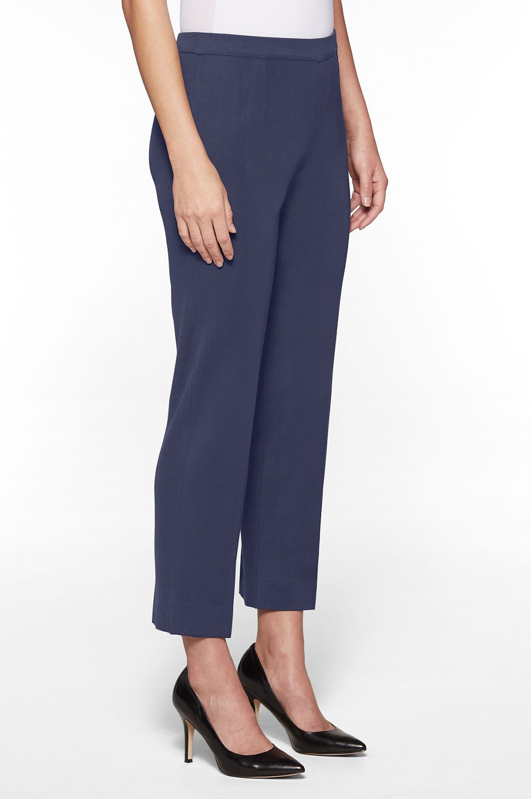 Plus Size Knit Ankle Pant | Ming Wang