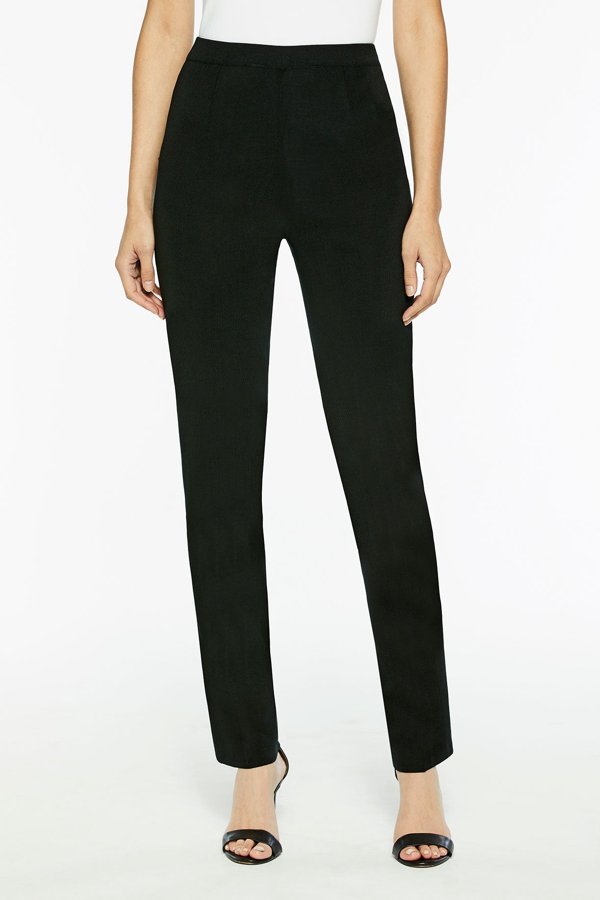 Long Straight Leg Knit Pant | Ming Wang