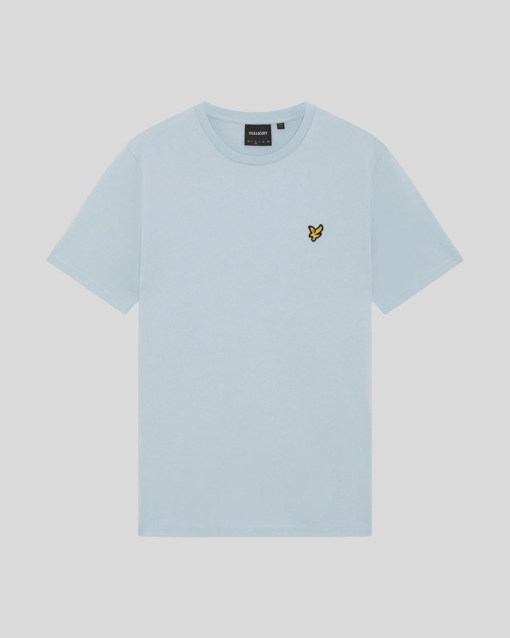 Cotton Crew Neck T-Shirt - Opal Blue Size:Medium