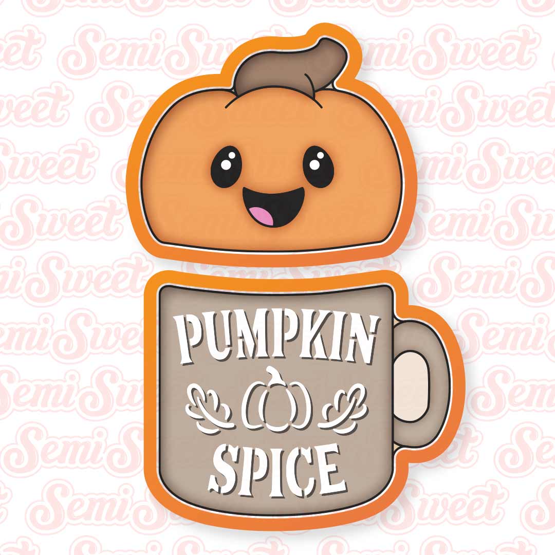 Fall Pumpkin Spice Cookie Stencil WA296 